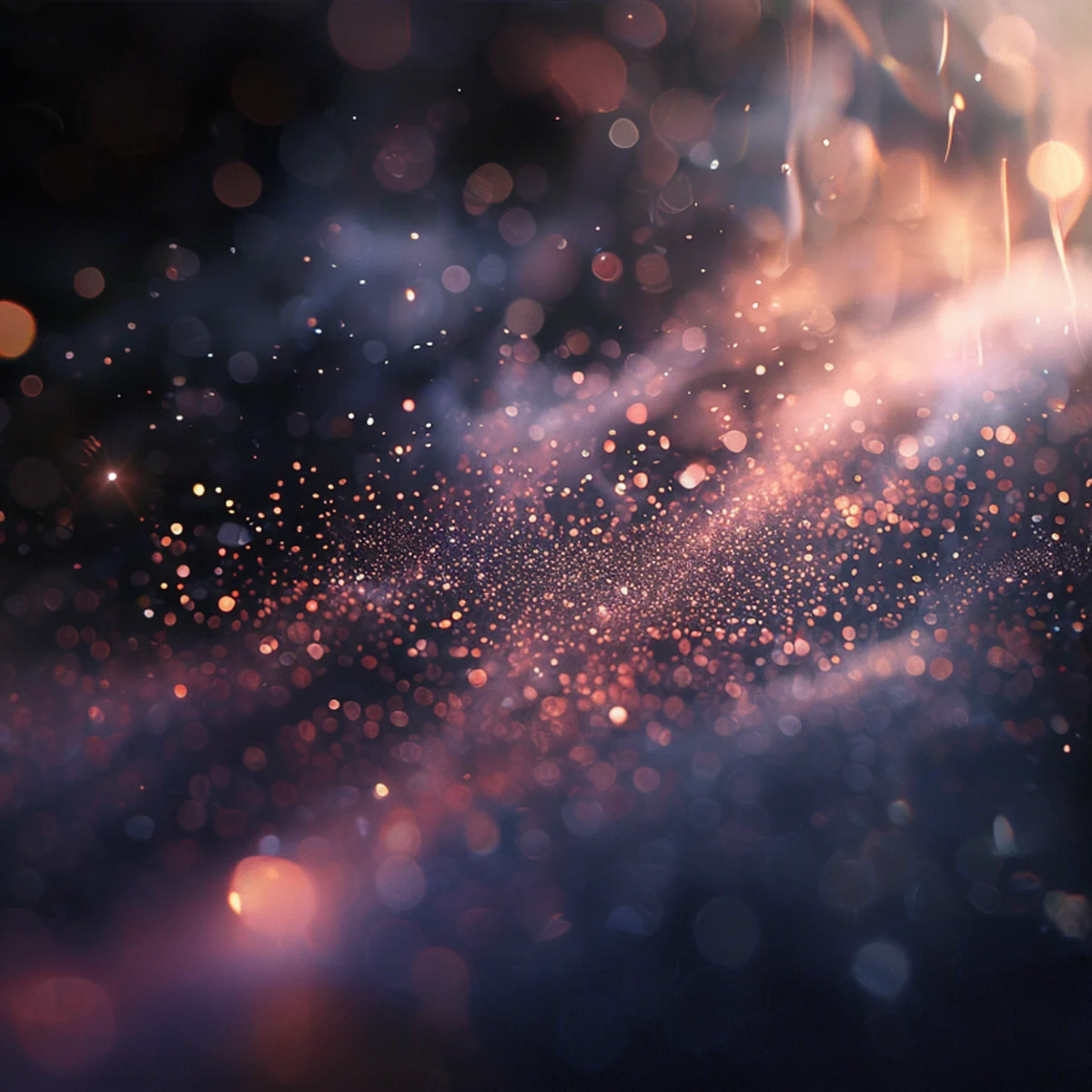 Detalhes de efeitos visuais cinematográficos e partículas de luz