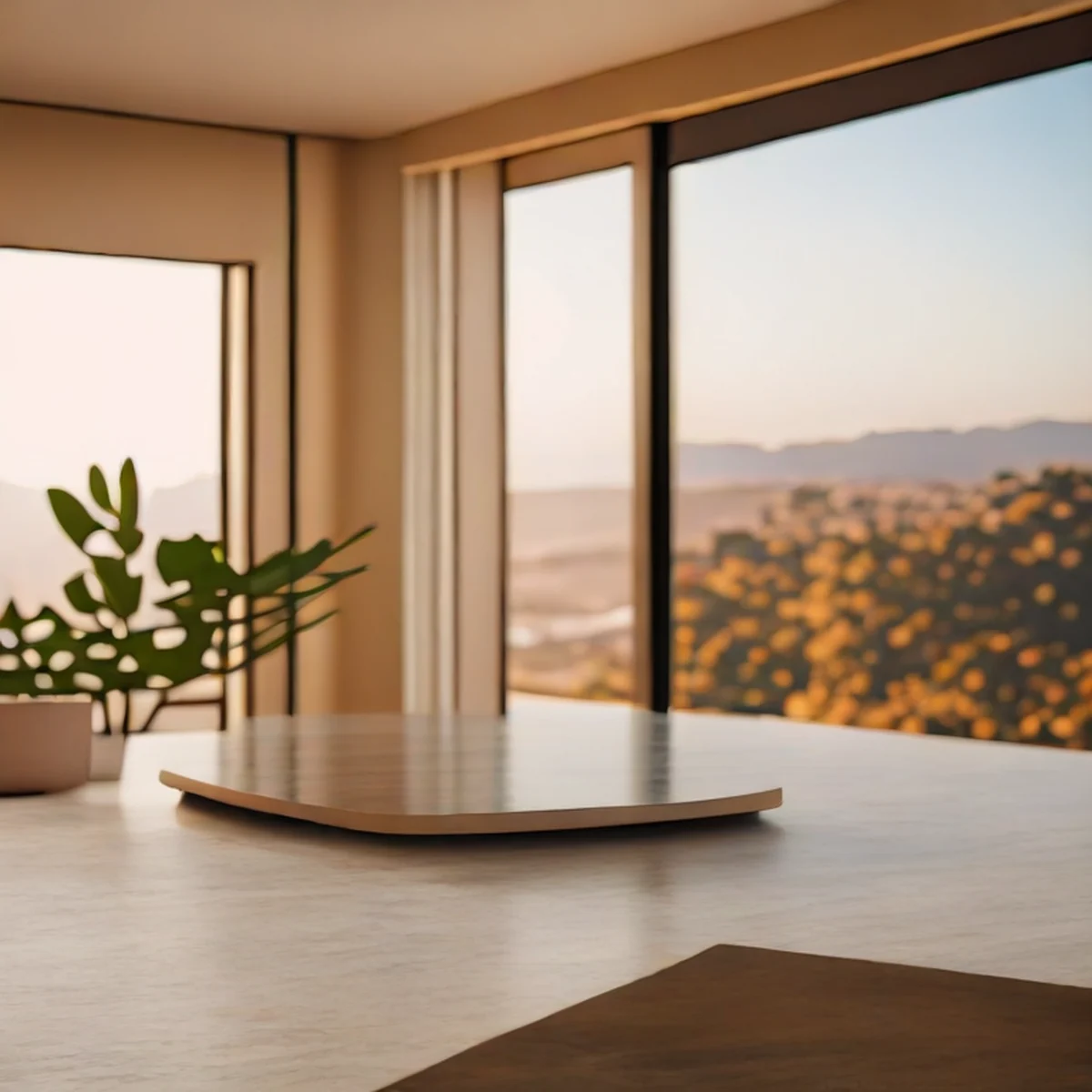 A large smart TV in a cozy modern American living room
