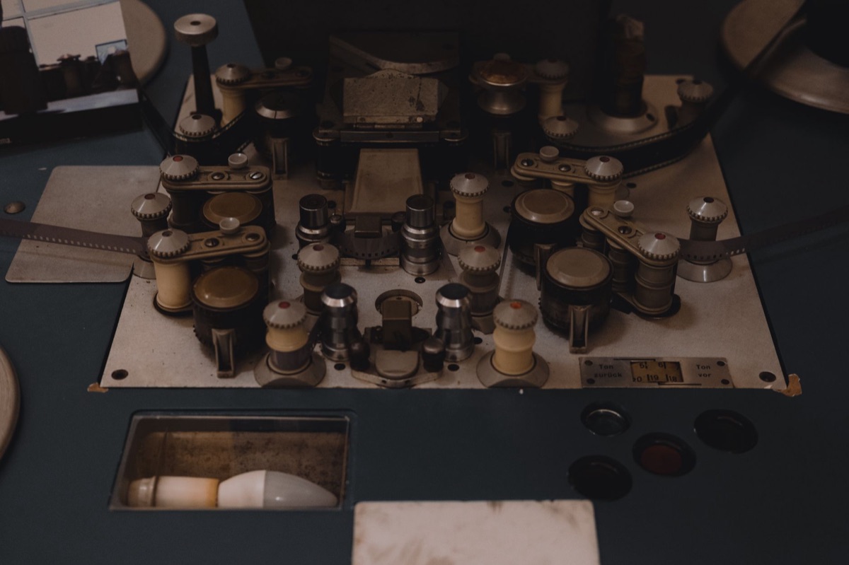 Bobina di pellicola cinematografica d'epoca